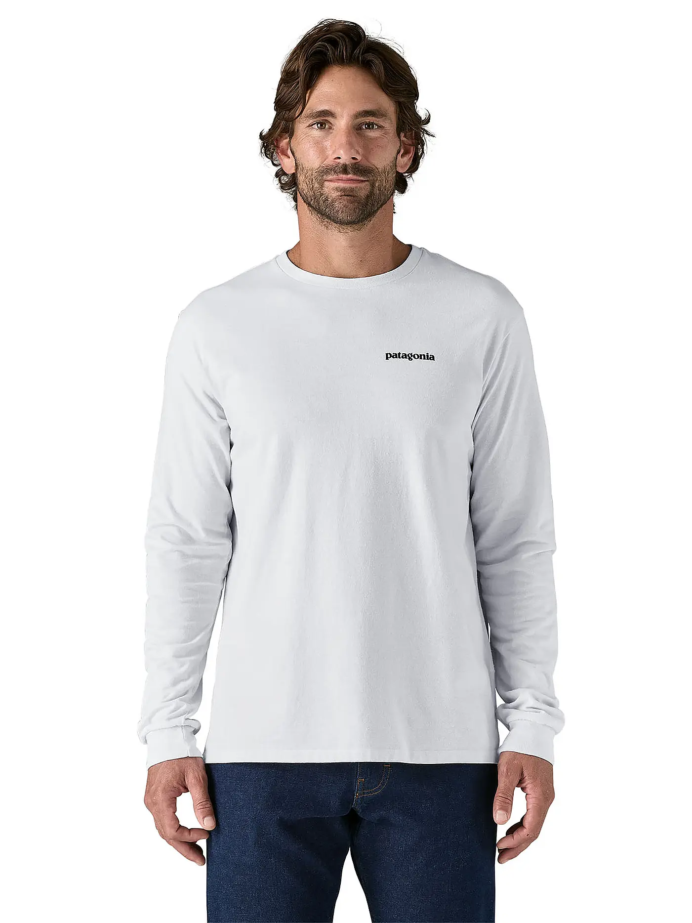 PATAGONIA | Herren Shirt P-6 Logo Responsibili-Longsleeve® | weiss